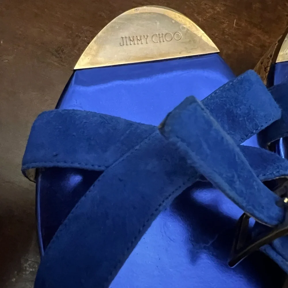 Jimmy Choo - Platform ankle strap size EU42